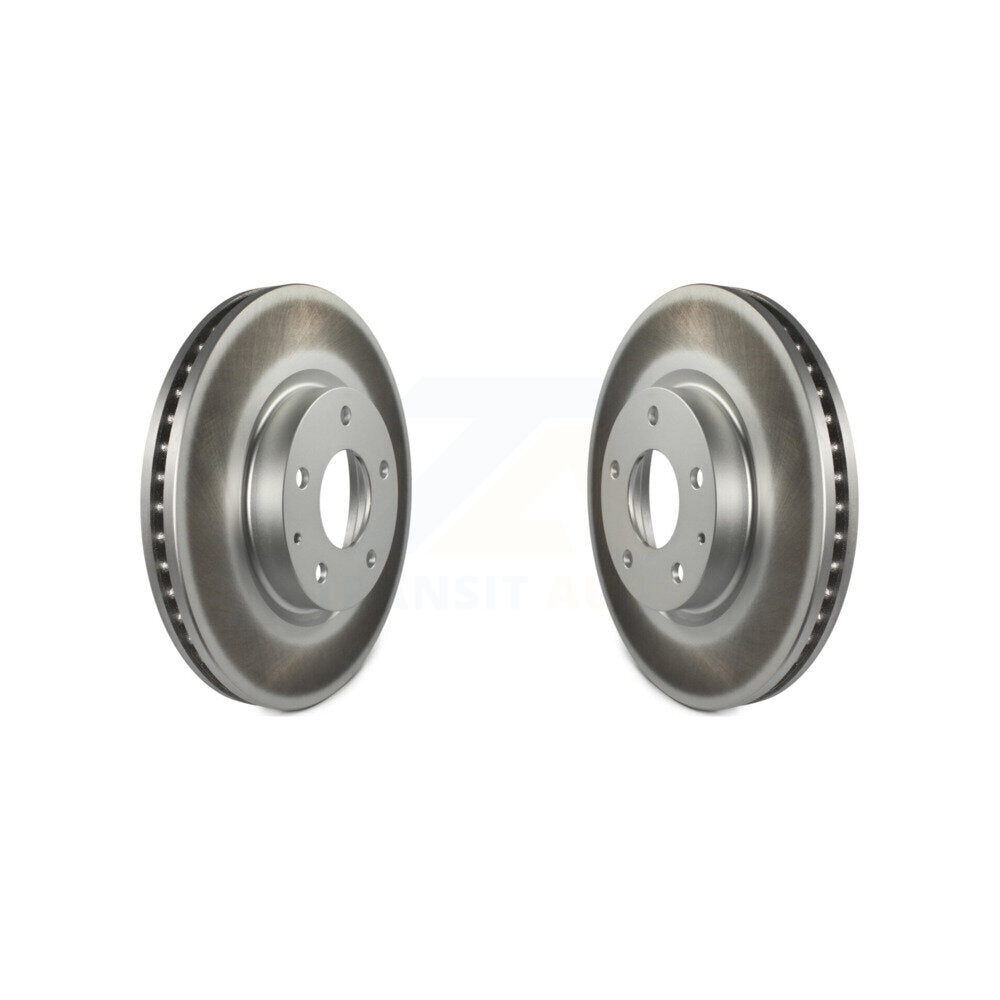 Coated Disc Brake Rotors Front Pair For Mazda CX-5 6