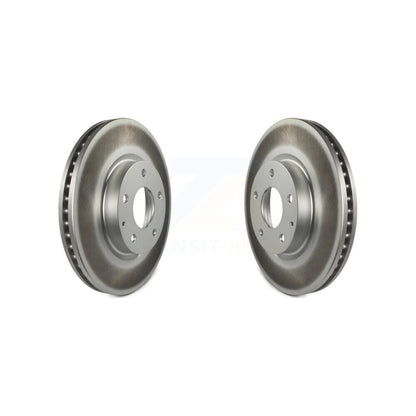 Coated Disc Brake Rotors Front Pair For Mazda CX-5 6