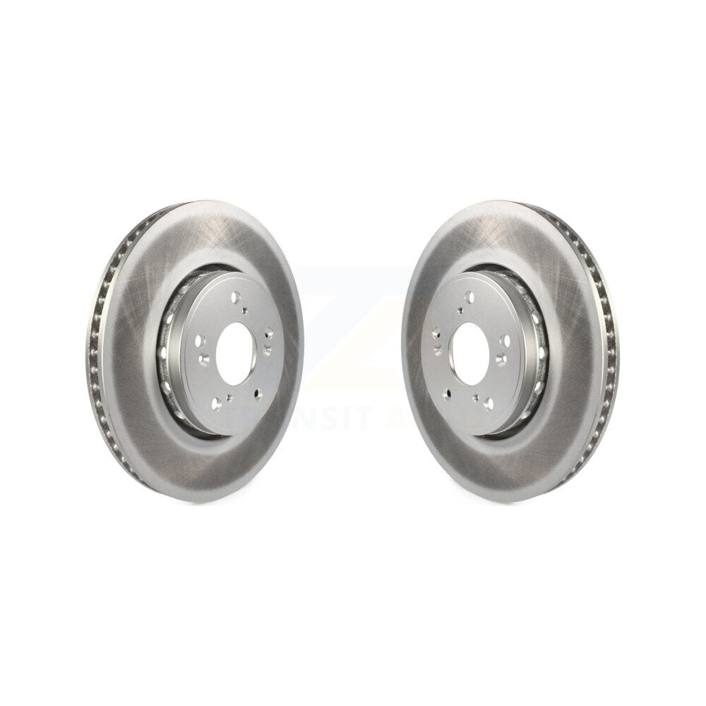 Coated Disc Brake Rotors Front Pair For Acura RDX ILX
