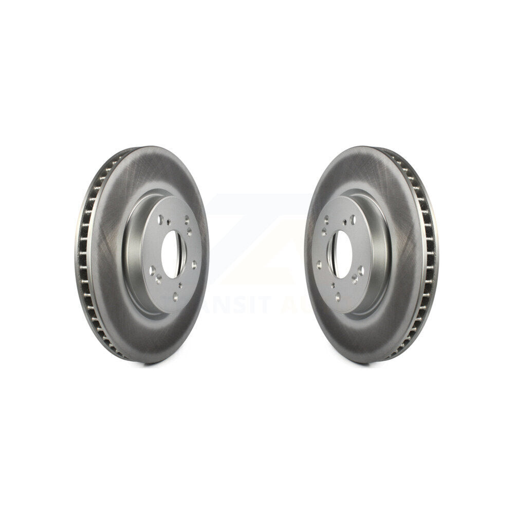Coated Disc Brake Rotors Front Pair For Honda Accord Civic