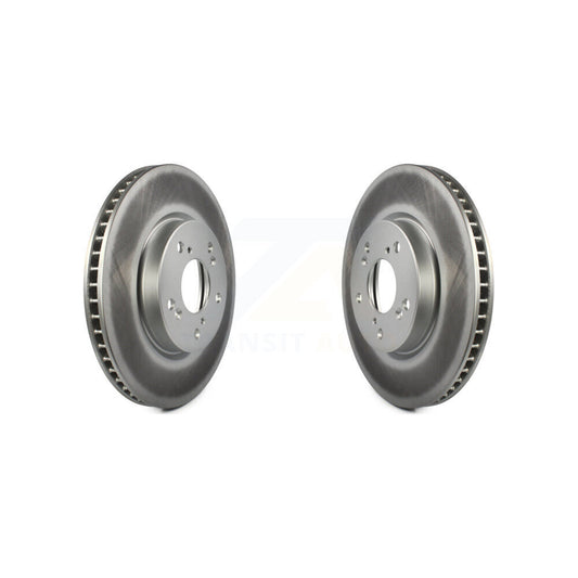 Coated Disc Brake Rotors Front Pair For Honda Accord Civic
