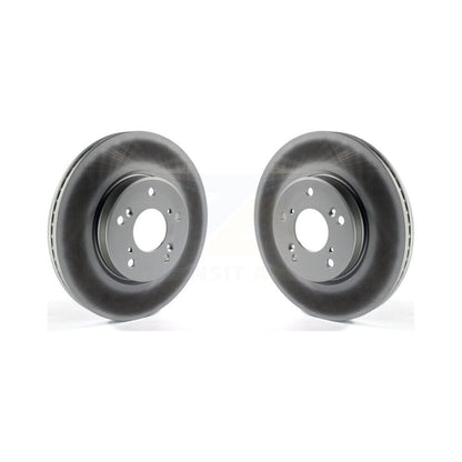 Coated Disc Brake Rotors Front Pair For Honda HR-V Accord CR-V