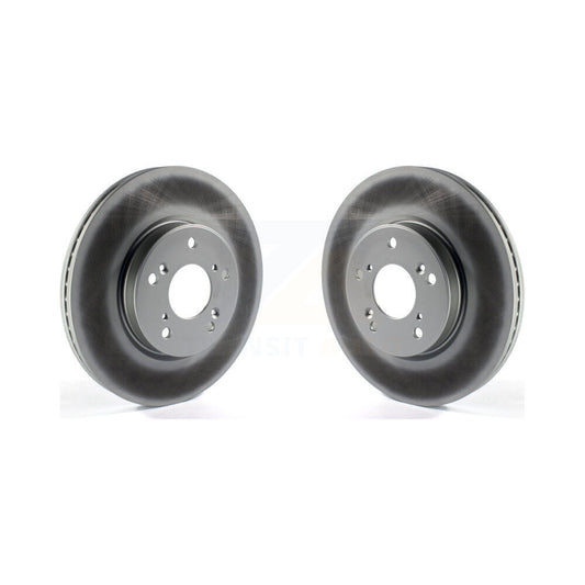 Coated Disc Brake Rotors Front Pair For Honda HR-V Accord CR-V