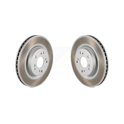 Coated Disc Brake Rotors Front Pair For 2012-2016 Honda CR-V FWD
