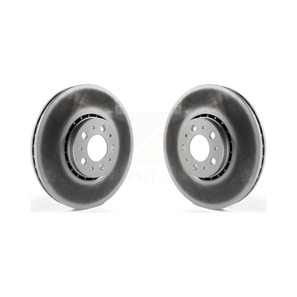 Coat Brake Rotor Front Pair For 03-14 Volvo XC90 With 328mm Diameter