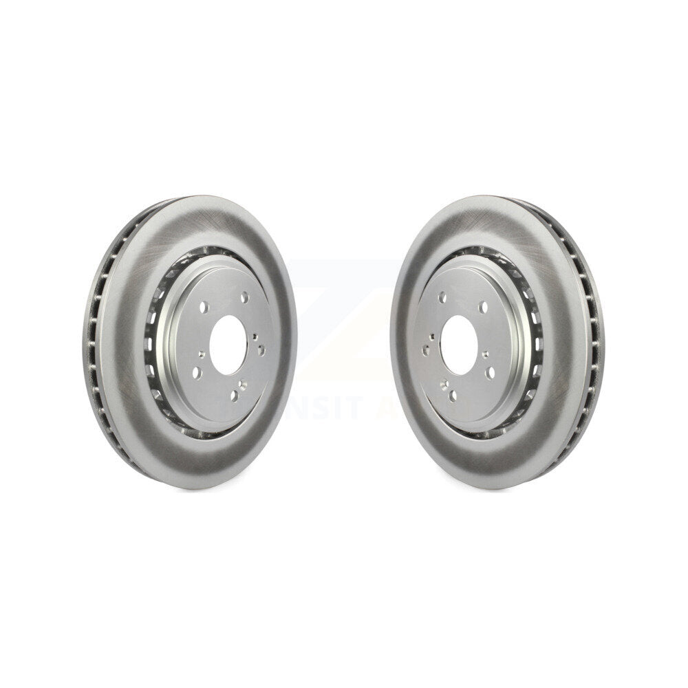 Coated Disc Brake Rotors Front Pair For Acura TLX MDX