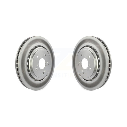 Coated Disc Brake Rotors Front Pair For Acura TLX MDX