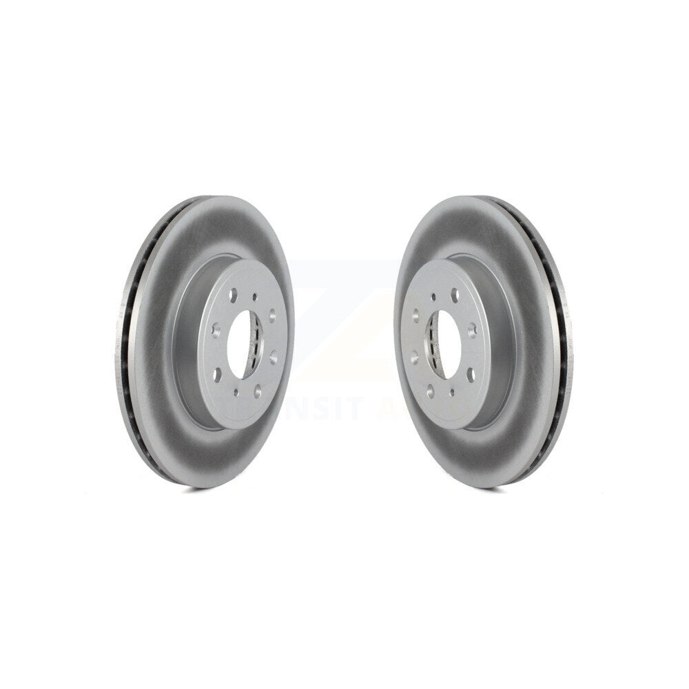 Coated Disc Brake Rotors Front Pair For 2015-2020 Honda Fit