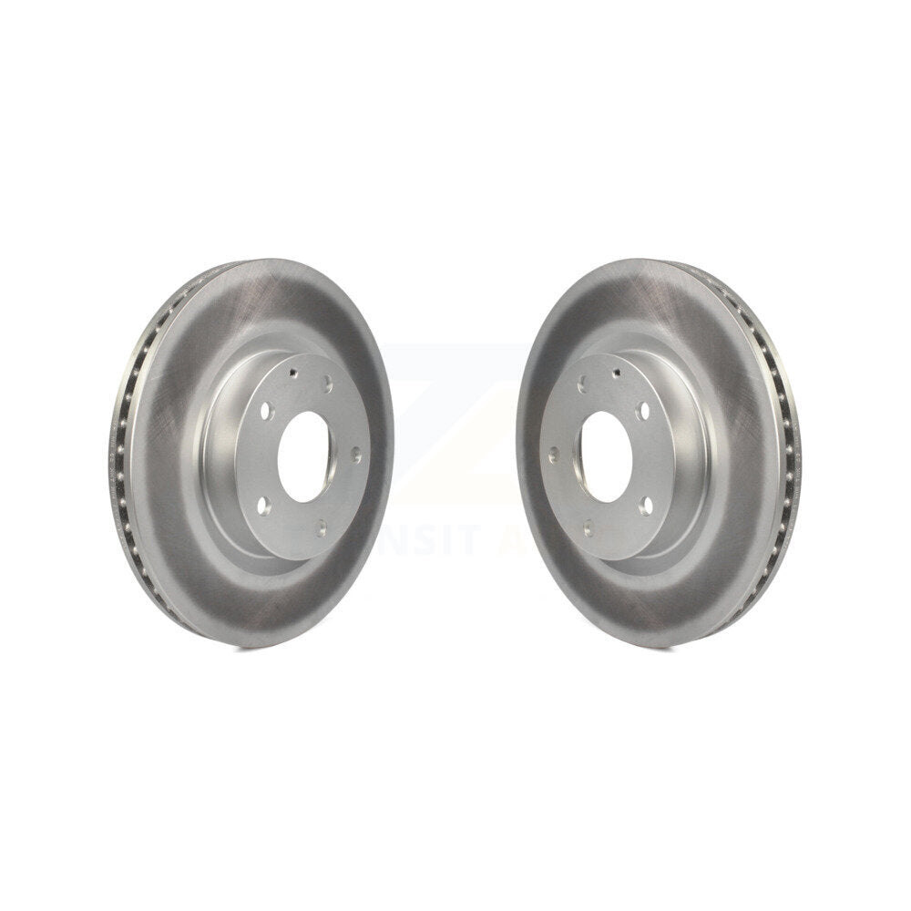 Coated Disc Brake Rotors Front Pair For Mazda 3 CX-3 Sport