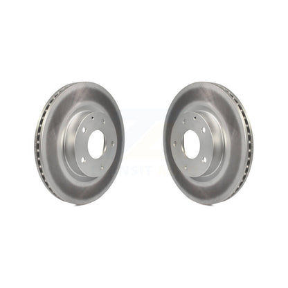 Coated Disc Brake Rotors Front Pair For Mazda 3 CX-3 Sport