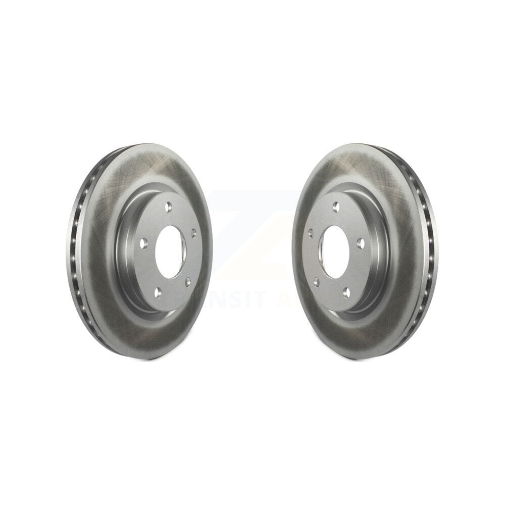 Coated Disc Brake Rotors Front Pair For Nissan Sentra