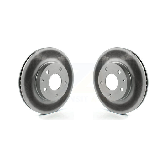 Coated Disc Brake Rotors Front Pair For Mazda 3 CX-3 Sport