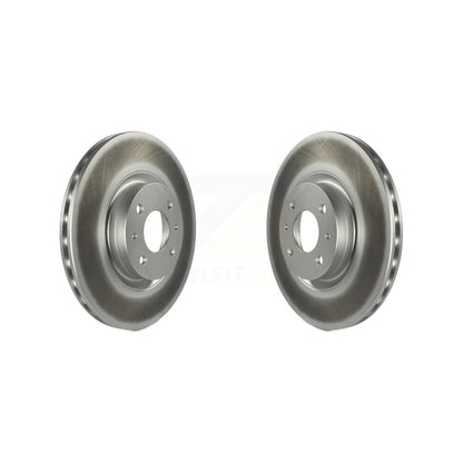 Coated Disc Brake Rotors Front Pair For Fiat 500