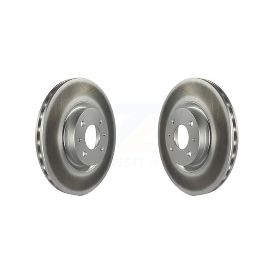 Coated Disc Brake Rotors Front Pair For Fiat 500
