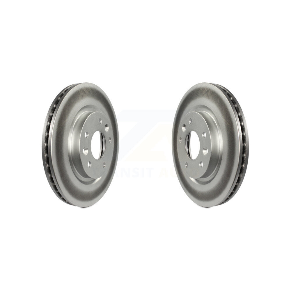 Coated Disc Brake Rotors Front Pair For Nissan Rogue Sport Qashqai LEAF
