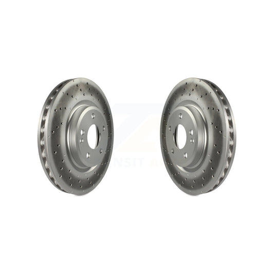 Coated Disc Brake Rotors Front Pair For Mercedes-Benz GLA250 CLA250 B250
