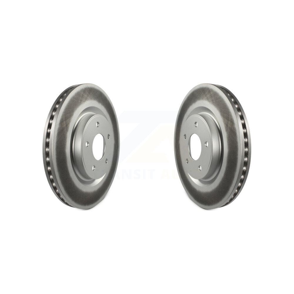 Coated Disc Brake Rotors Front Pair For Nissan Rogue