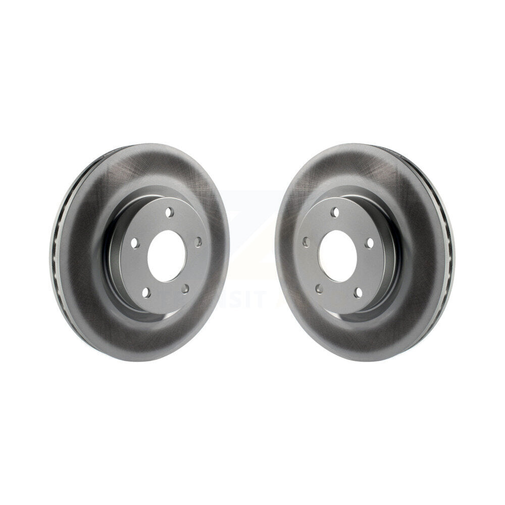 Coated Disc Brake Rotors Front Pair For Nissan Altima