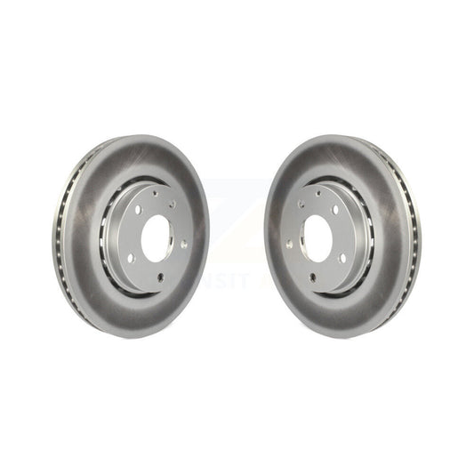 Coated Disc Brake Rotors Front Pair For Mazda CX-5 6