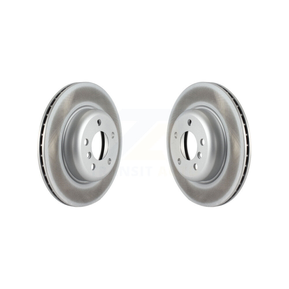 Coated Disc Brake Rotors Front Pair For BMW 528i xDrive