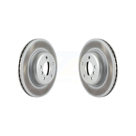 Coated Disc Brake Rotors Front Pair For BMW 528i xDrive