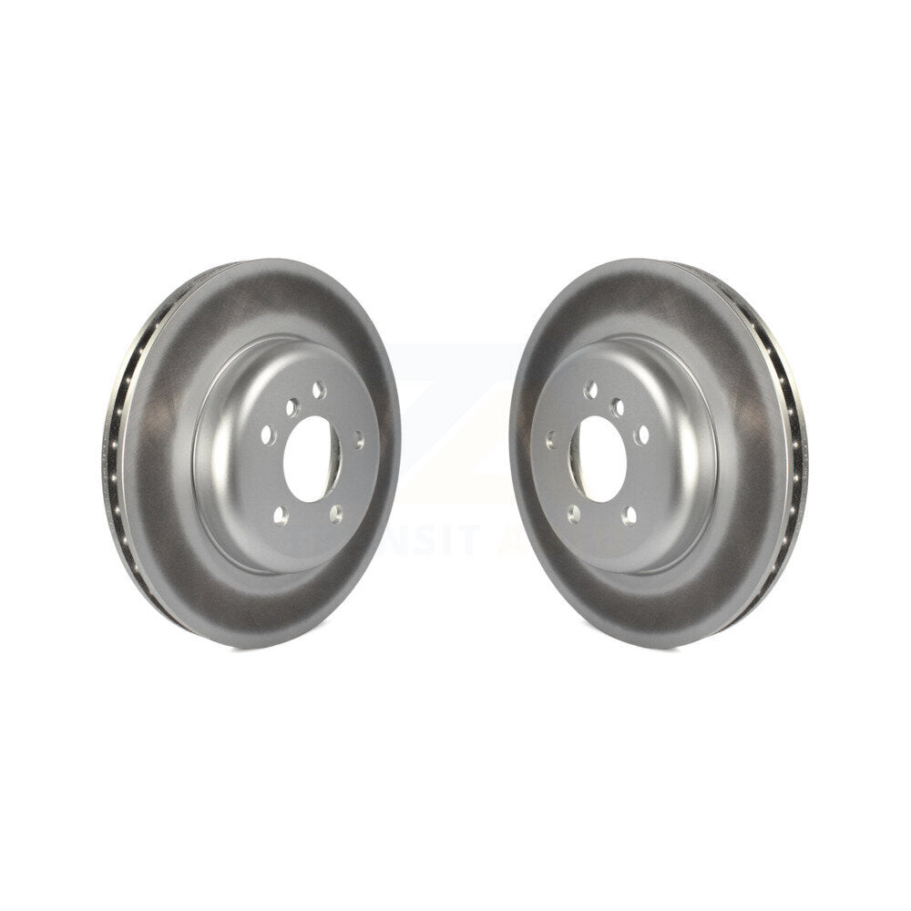 Coated Disc Brake Rotors Front Pair For BMW 535i xDrive 535d 640i Gran Coupe 5