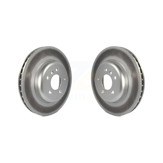 Coated Disc Brake Rotors Front Pair For BMW 535i xDrive 535d 640i Gran Coupe 5