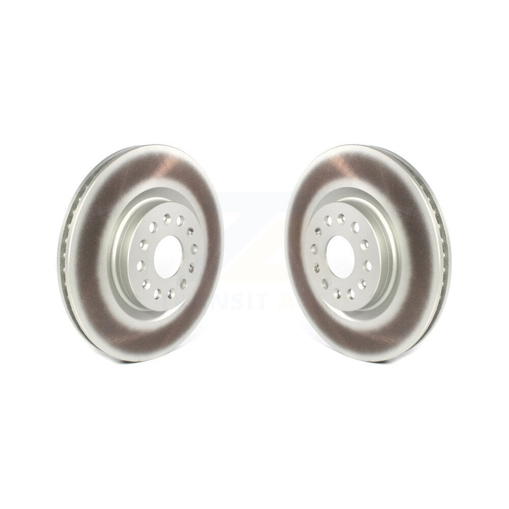 Coated Disc Brake Rotors Front Pair For Cadillac XT5 Buick Enclave XT6