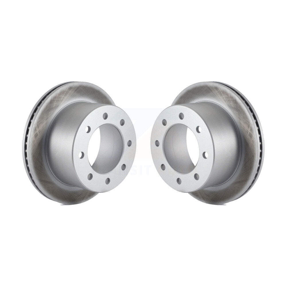 Coat Disc Brake Rotors Rear Pair For Chevrolet GMC Express 3500 Savana Sierra HD