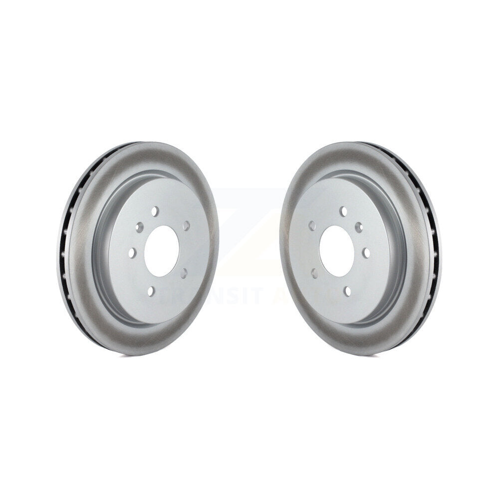 Coated Disc Brake Rotors Rear Pair For Cadillac CTS STS Seville