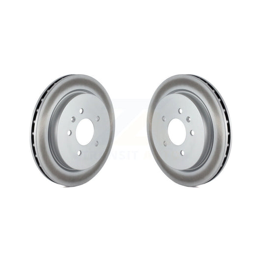 Coated Disc Brake Rotors Rear Pair For Cadillac CTS STS Seville