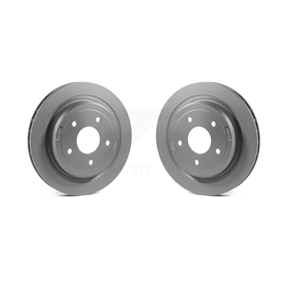 Coated Disc Brake Rotors Rear Pair For Chevrolet Corvette Cadillac XLR