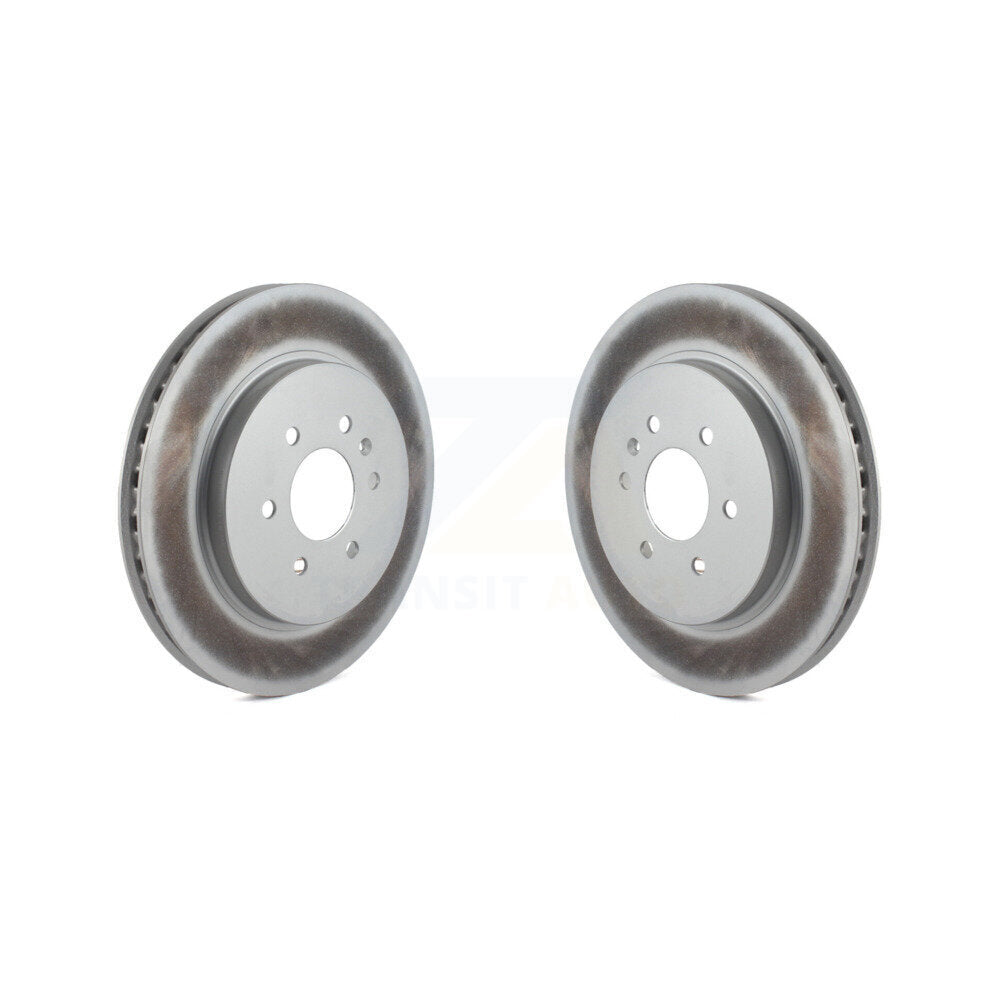Coated Disc Brake Rotors Rear Pair For 2004-2009 Cadillac SRX