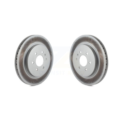 Coated Disc Brake Rotors Rear Pair For 2004-2009 Cadillac SRX
