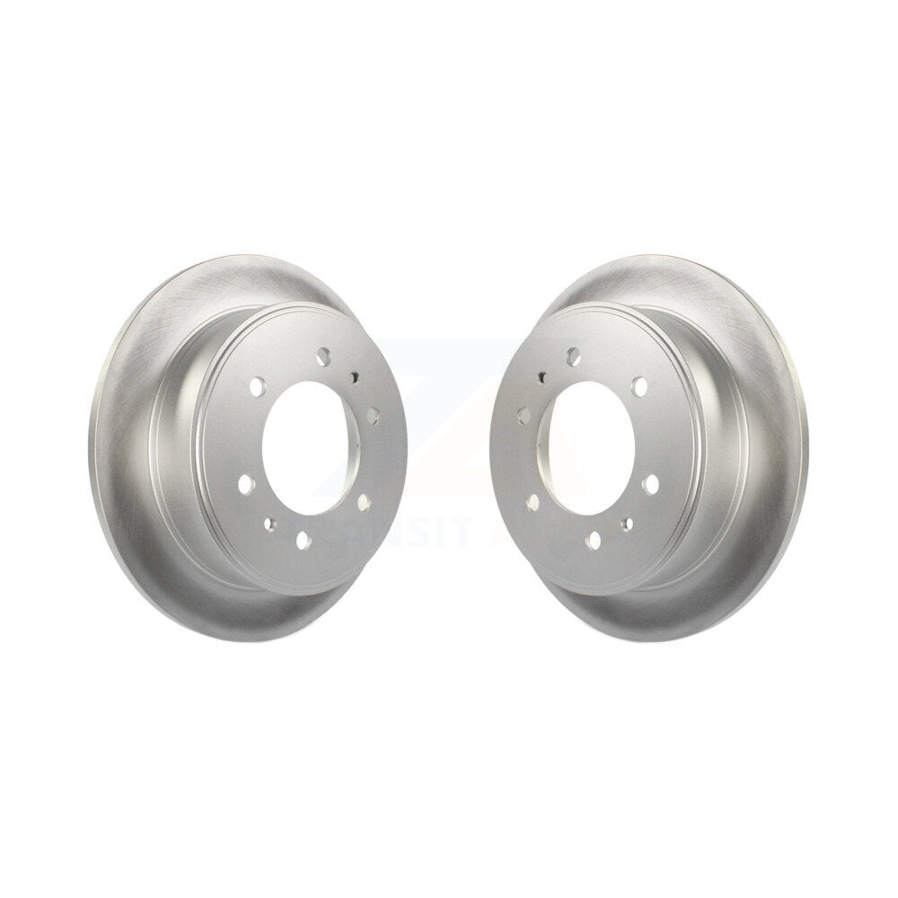 Coated Disc Brake Rotors Rear Pair For Hummer H3 H3T