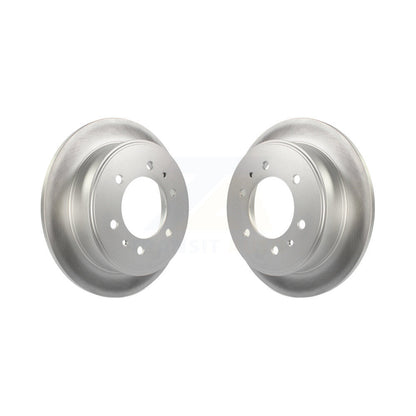 Coated Disc Brake Rotors Rear Pair For Hummer H3 H3T