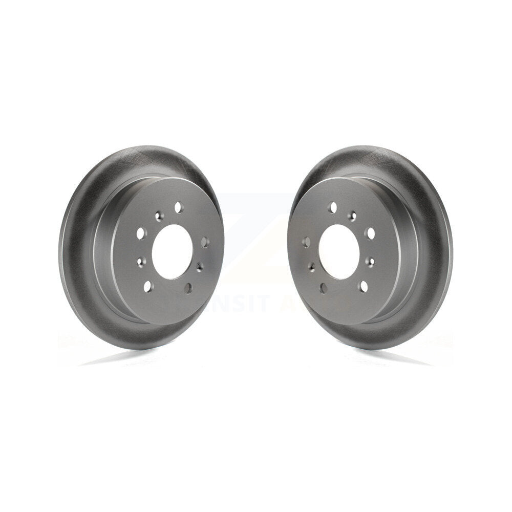 Coated Brake Rotor Rear Pair For Chevrolet Impala Buick Pontiac Grand Am Century