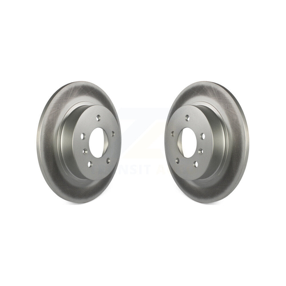 Coated Disc Brake Rotors Rear Pair For 2006-2011 Buick Lucerne Cadillac DTS