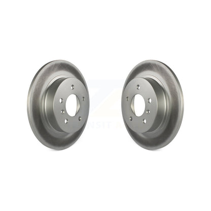 Coated Disc Brake Rotors Rear Pair For 2006-2011 Buick Lucerne Cadillac DTS