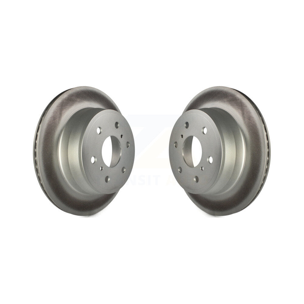 Coated Brake Rotor Rear Pair For Chevrolet GMC Sierra 1500 Silverado Tahoe Yukon