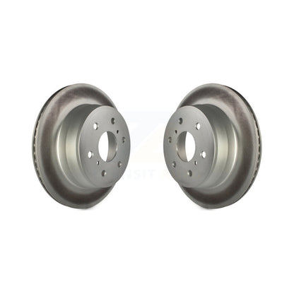 Coated Brake Rotor Rear Pair For Chevrolet GMC Sierra 1500 Silverado Tahoe Yukon