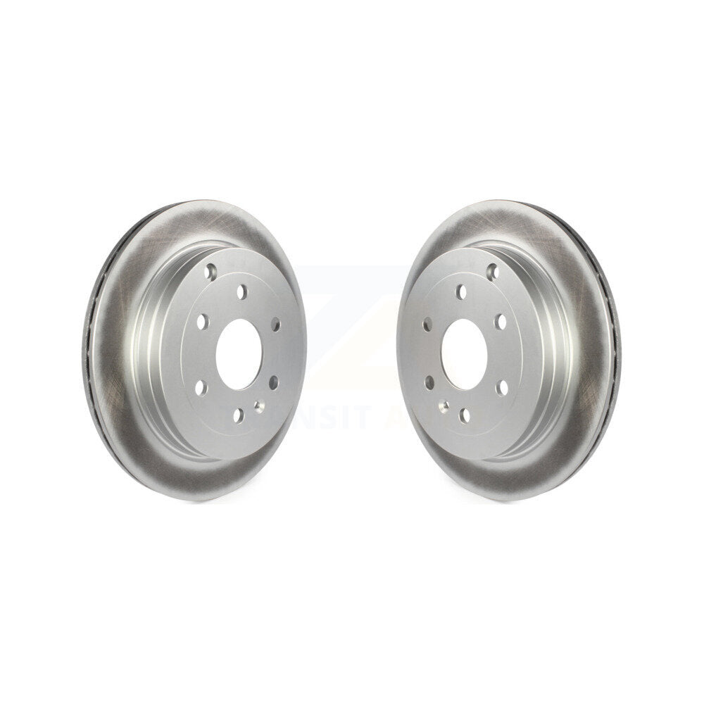 Coat Disc Brake Rotors Rear Pair For GMC Acadia Buick Enclave Chevrolet Traverse