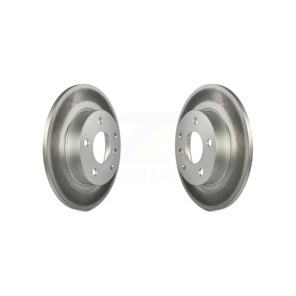 Coated Disc Brake Rotors Rear Pair For 2008-2009 Saturn Astra