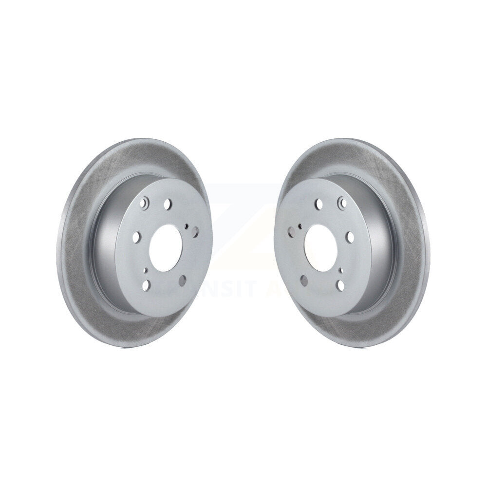 Coated Disc Brake Rotors Rear Pair For Toyota Matrix Pontiac Vibe