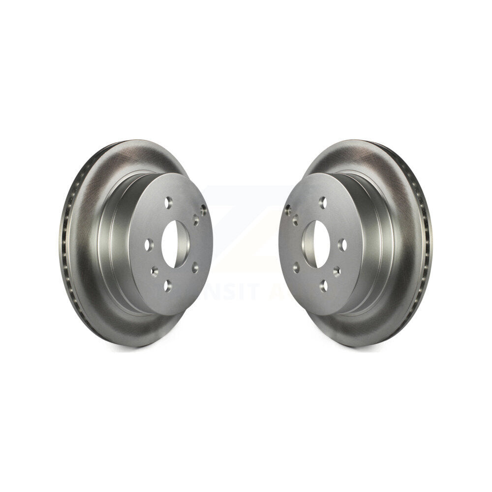 Coated Disc Brake Rotors Rear Pair For 2010-2017 Chevrolet Equinox GMC Terrain