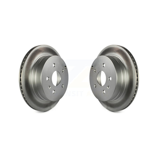 Coated Disc Brake Rotors Rear Pair For 2010-2017 Chevrolet Equinox GMC Terrain