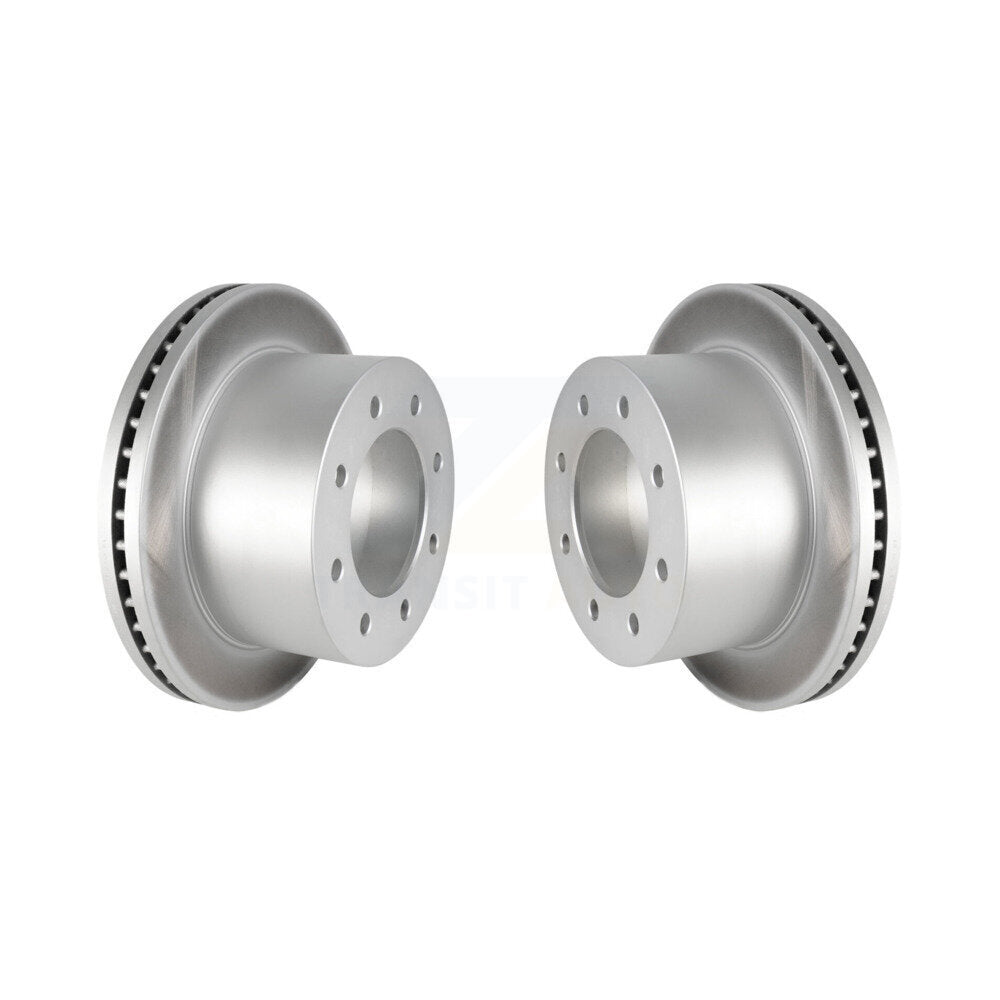 Coat Brake Rotors Rear Pair For 2011-2019 GMC Sierra 3500 HD Chevrolet Silverado