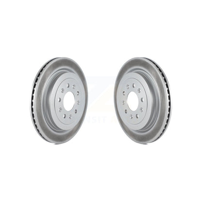 Coated Disc Brake Rotors Rear Pair For Cadillac ATS
