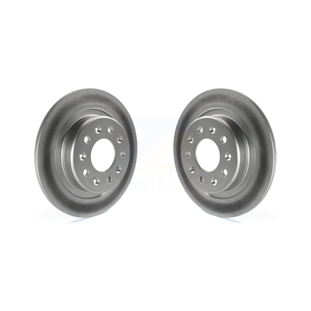 Coat Brake Rotors Rear Pair For Chevrolet Equinox GMC Terrain Malibu Buick Regal