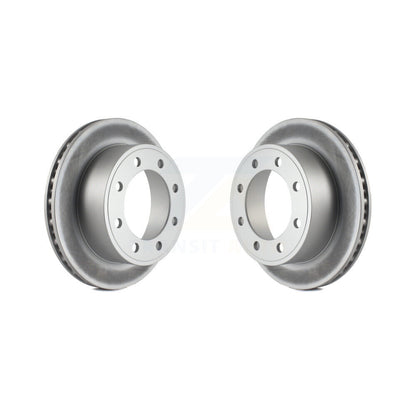 Coat Brake Rotors Rear Pair For Ford E-350 Super Duty E-250 Econoline Club Wagon